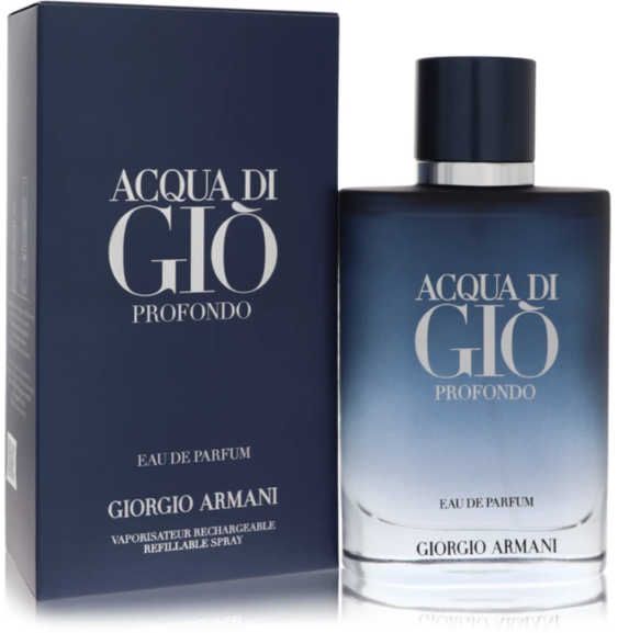 Acqua Di Gio Profondo Cologne By Giorgio Armani for Men 3.3 Oz ED Parfum Spray