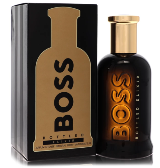 Boss Bottled Elixir Cologne By Hugo Boss for Men 3.4 Oz Parfum Intense Spray