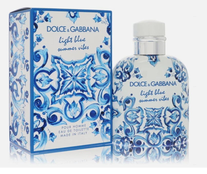 Light Blue Summer Vibes Cologne By Dolce & Gabbana for Men 4.2 Oz EDT (NEW)