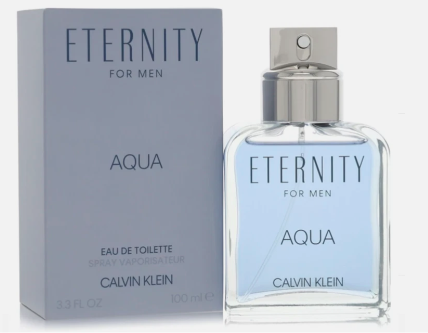 Eternity Aqua Cologne By Calvin Klein for Men 3.4 Oz Eau De Toilette Spray 100%